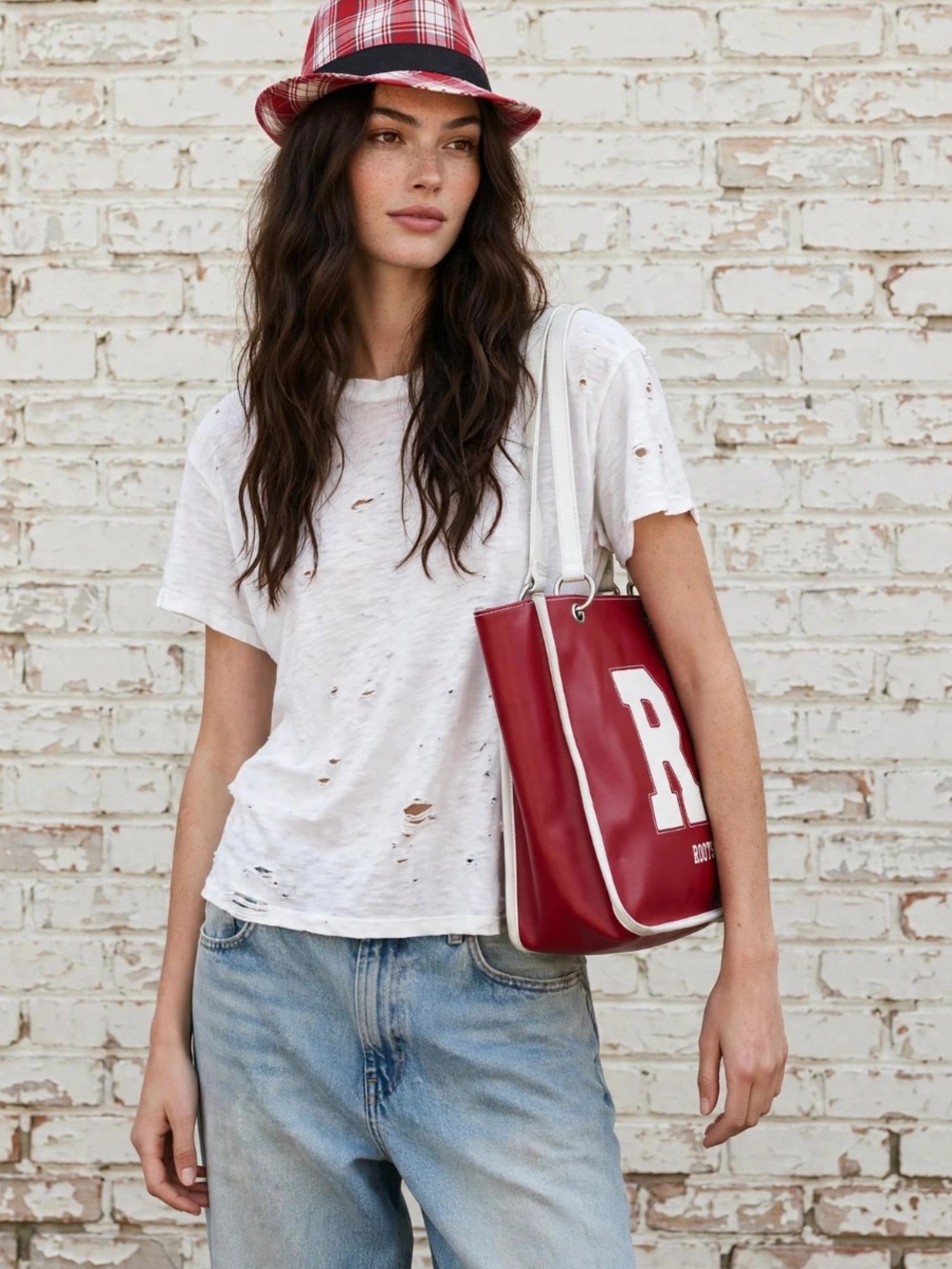 Roots shoulder bag